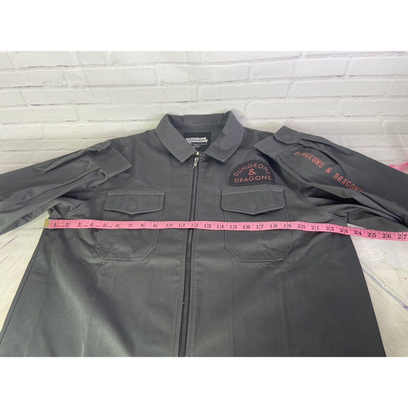 Dungeons And Dragons D&D Warduke Evil Fighter Full Zip Shirt Jacket Mens Size L - Picture 8 of 12